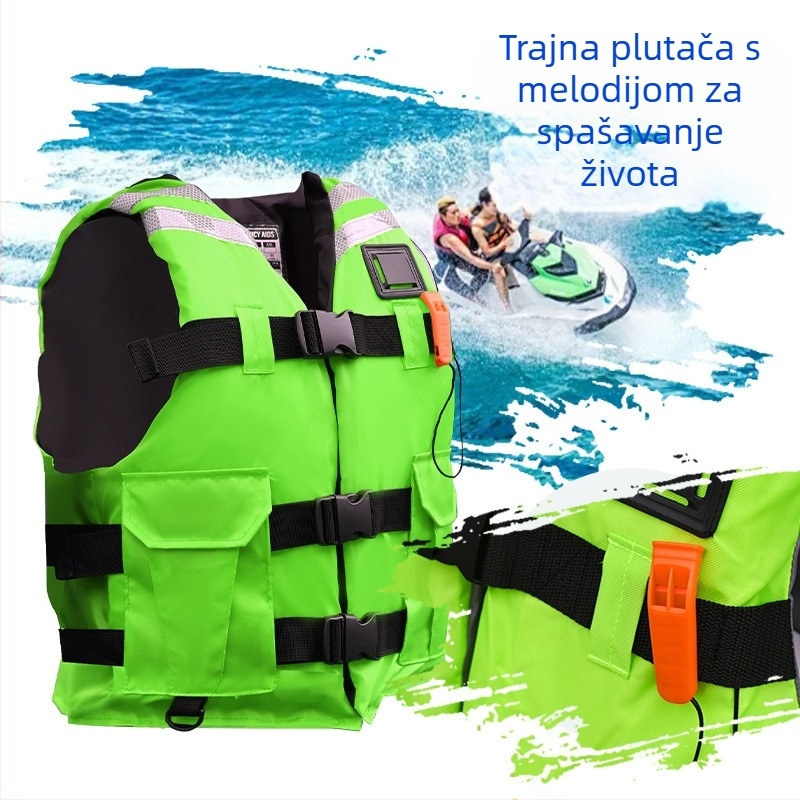Profesionalni prsluk za spašavanje velike plovnosti – AH007, pogodan za odrasle i djecu, mogućnost prilagodbe, ovlaštena privatna marka