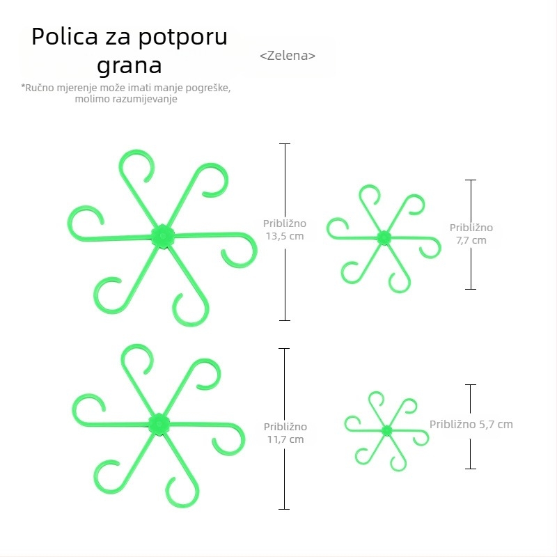 Plastični držač za fiksiranje biljaka s sklopivim okvirom za oznake biljaka/inserte