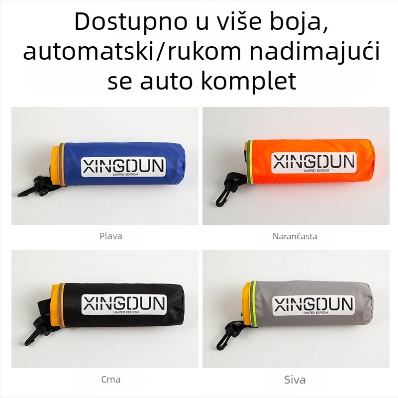 Xingdun automatska napuhujuća jakna za spašavanje - visoka plovnost, za odrasle, prijenosna za automobil, nužna situacija