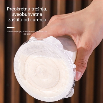 Jednokratna plastična čaša za mliječni čaj, eliptičnog oblika, kapaciteta 401–500 ml, nerazgradiva, nije pogodno za mikrovalnu