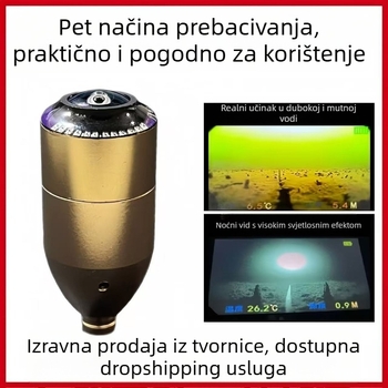 Kamera za ribolovni sonar – legura tijela, više načina rada, podvodni noćni vid, mjerenje temperature