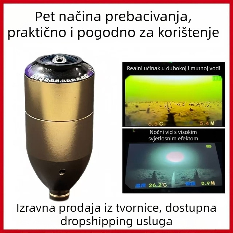 Kamera za ribolovni sonar – legura tijela, više načina rada, podvodni noćni vid, mjerenje temperature