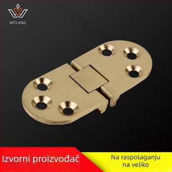 Bakrena šarka za sklopivi stolni vrh i stol za šivanje, polukružni oblik, ojačan dizajn, 180° otvor, model 1-232