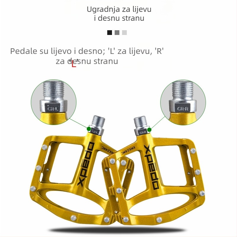 XPEDO XMX24MC pedala, magnezijeva legura, univerzalna kompatibilnost