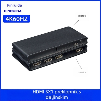 HDMI prekidač/distributer, ulazi 3x1/4x1/5x1, 1080P, HDMI sučelje, za TV liniju