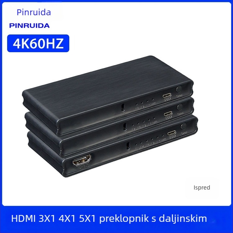 HDMI prekidač/distributer, ulazi 3x1/4x1/5x1, 1080P, HDMI sučelje, za TV liniju