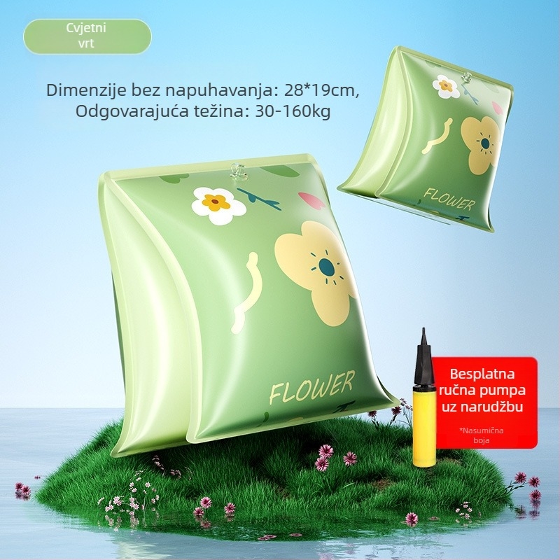 Dječji plivački prsten s dizajnom pod pazuhom, debeli ekološki PVC, otisak