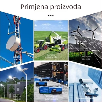 Vanjska optička terminalna kutija sa SC-LC konektorima, pojačivač signala, IP67 vodootporno, montaža na ploču, navojno zaključavanje, >500 spojnih ciklusa