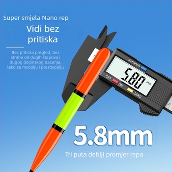 Vertical drift plovak za ribolov, Competitive Fox, kompozitni materijal, visoka osjetljivost