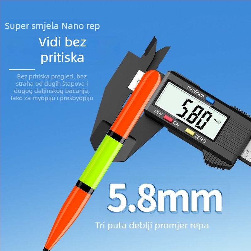 Vertical drift plovak za ribolov, Competitive Fox, kompozitni materijal, visoka osjetljivost