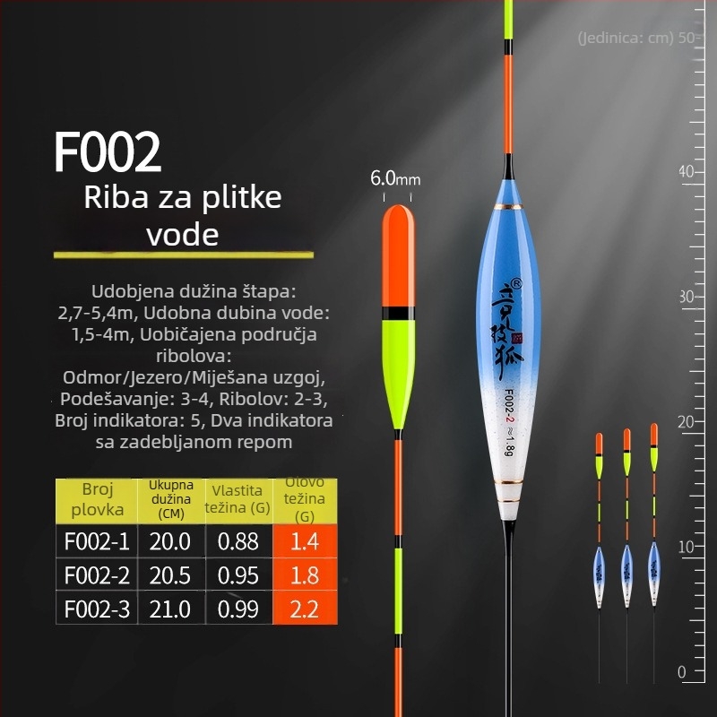 Vertical drift plovak za ribolov, Competitive Fox, kompozitni materijal, visoka osjetljivost