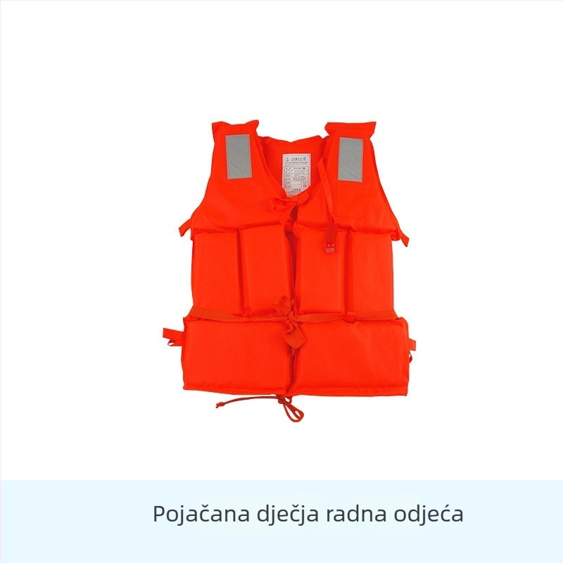 Spasilački prsluk za odrasle i djecu, profesionalni, prijenosni prsluk za ribarenje, plovidbu i šnorkanje, izrađen od debelog Oxford materijala.