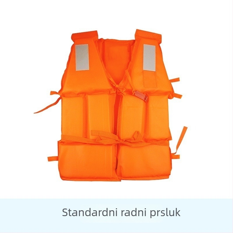 Spasilački prsluk za odrasle i djecu, profesionalni, prijenosni prsluk za ribarenje, plovidbu i šnorkanje, izrađen od debelog Oxford materijala.