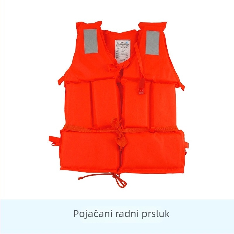 Spasilački prsluk za odrasle i djecu, profesionalni, prijenosni prsluk za ribarenje, plovidbu i šnorkanje, izrađen od debelog Oxford materijala.