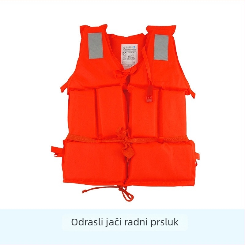 Spasilački prsluk za odrasle i djecu, profesionalni, prijenosni prsluk za ribarenje, plovidbu i šnorkanje, izrađen od debelog Oxford materijala.