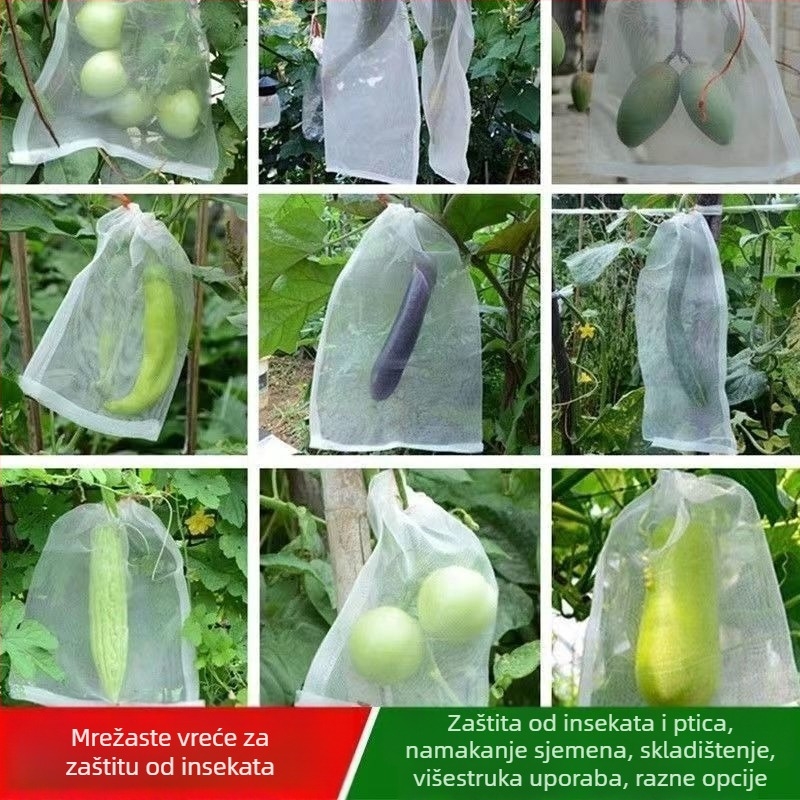 Najlonska mrežasta vrećica za voće – lagana, prozračna; model Fcd-yjj0407; brend Neck strength; višestruka namjena