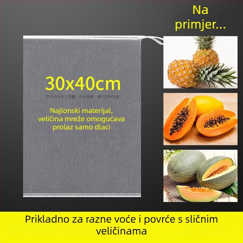Najlonska mrežasta vrećica za voće – lagana, prozračna; model Fcd-yjj0407; brend Neck strength; višestruka namjena