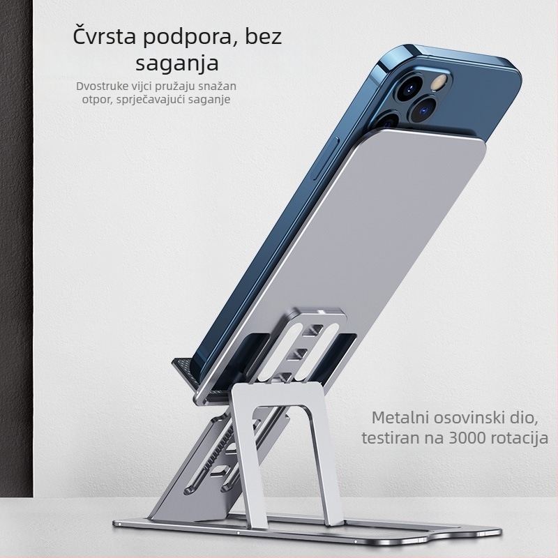 Stolni držač za tablete i telefone • Materijal: aluminijska legura • Model: Mobile phone notebook • Marka: Qiao Du • Mogućnost prilagodbe