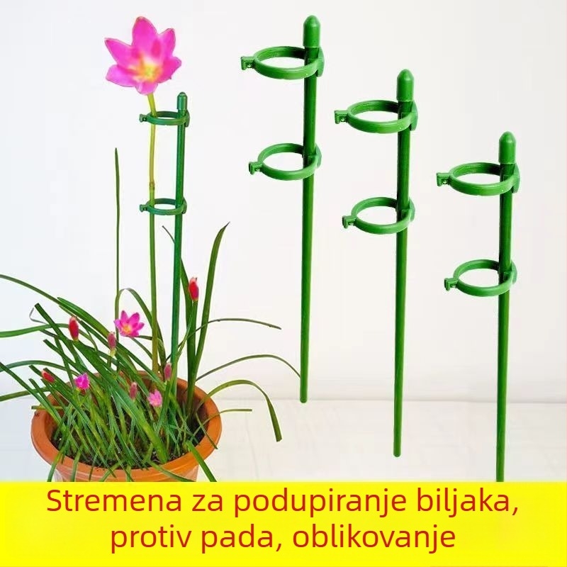 Protupadna podrška za biljke – šipka od vlaknastog stakla i plastike za učvršćivanje i podršku penjačicama, sukulentima, Monstera, rajčicama i paprikama