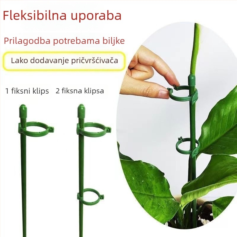 Protupadna podrška za biljke – šipka od vlaknastog stakla i plastike za učvršćivanje i podršku penjačicama, sukulentima, Monstera, rajčicama i paprikama