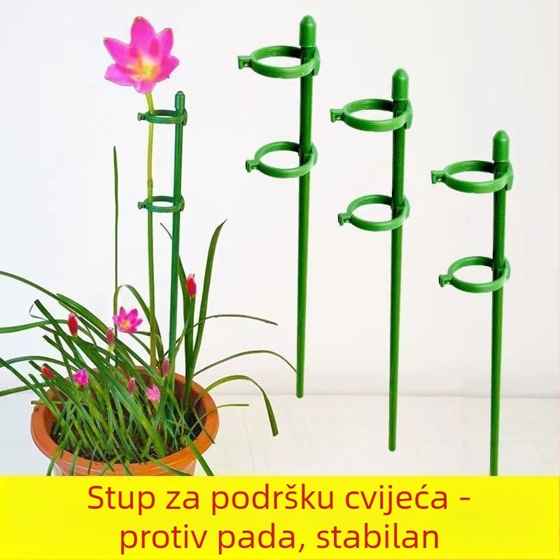 Protupadna podrška za biljke – šipka od vlaknastog stakla i plastike za učvršćivanje i podršku penjačicama, sukulentima, Monstera, rajčicama i paprikama