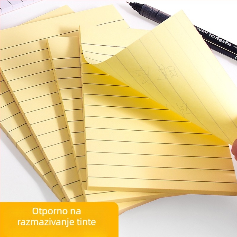 Samoljepljive bilješke s linijama za ispravljanje grešaka u zadacima (Brand: Other; Stil: Paper brick; IP ovlašten: Ne)