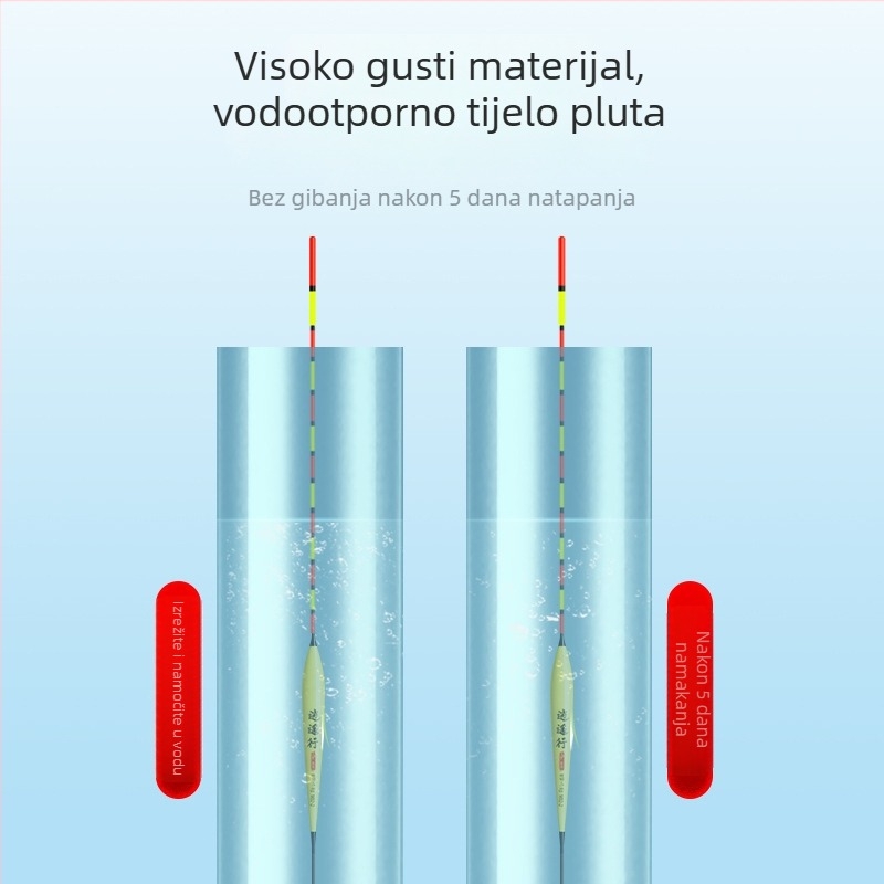 Set plutova za karp ribolov — visoka osjetljivost, vertikalni plutovi, kompozitni materijal, komplet, Giant Fin King