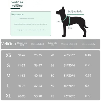 Spašavajući prsluk za psa, poliester, reflektirajući šavovi, otporan na kidanje, ležerni stil