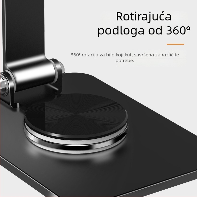 Stolni držač za telefon s stabilizacijom protiv podrhtavanja, konstrukcija od legure, mogućnost prilagodbe logotipa
