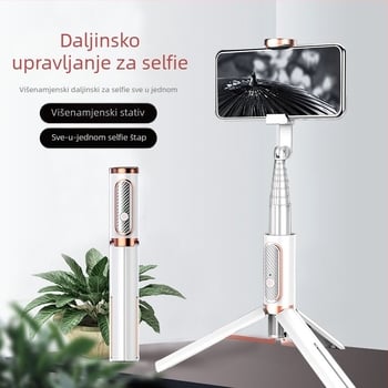 Phantom 202 Bluetooth selfie štapić za telefon s skrivenim integriranim tripodom za video uživo; materijal: aluminijska legura; daljinski upravljač; Bluetooth