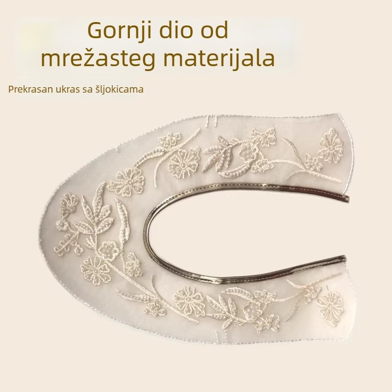 Pola završna mrežasta gornja za sandale i papuče – Materijal: mreža, Pogodno za ljeto, proljeće i jesen, Stil udoban gradski izgled