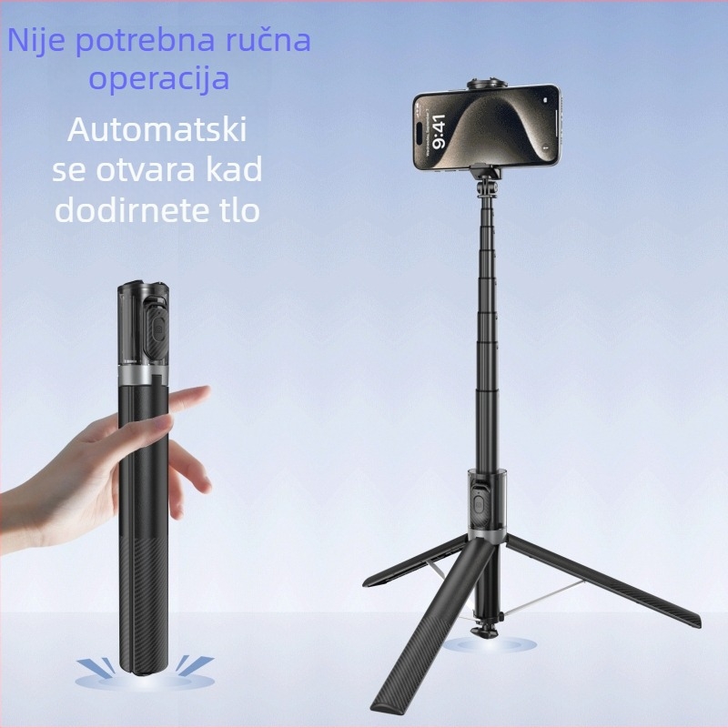 DP10 Bluetooth Selfie Stick s Tripodom za Telefon – Aluminijska Legura, Uključuje Daljinski, Univerzalno za Live Streaming i Fotografiju