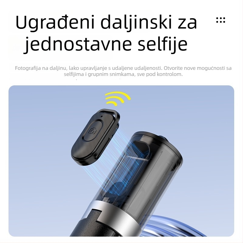 DP10 Bluetooth Selfie Stick s Tripodom za Telefon – Aluminijska Legura, Uključuje Daljinski, Univerzalno za Live Streaming i Fotografiju