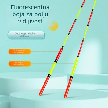 Set vertikalnih plovaka za ribolov – visoka osjetljivost, upečatljiv svjetleći dizajn danju i noću; potpuni komplet (Tip: vertikalni plovci; Materijal: kompozitni materijal; Marka: Giant fin King)