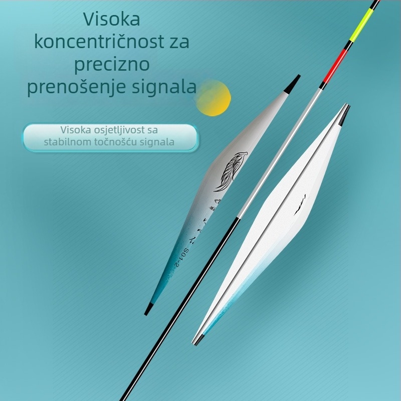 Set vertikalnih plovaka za ribolov – visoka osjetljivost, upečatljiv svjetleći dizajn danju i noću; potpuni komplet (Tip: vertikalni plovci; Materijal: kompozitni materijal; Marka: Giant fin King)