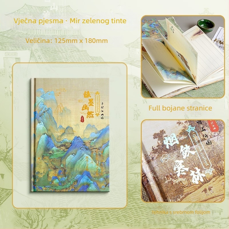 Thinking bilježnica - ljepljivo povez, papir 80gsm, 100–200 stranica, crtani sladak stil