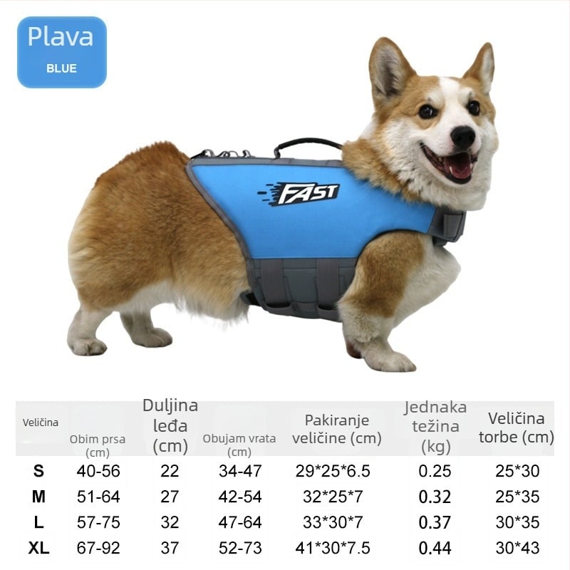 Prsluk za pse za spašavanje – Oxford platno, karikatura stil, prilagodljiv, pogodan za Pomeranac, Corgi, Teddy, Bichon Frisé, Shiba Inu, Golden Retriever, Labrador