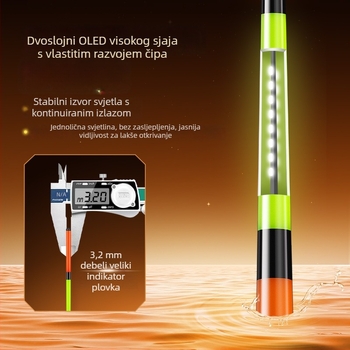 Vertikalni drift ribolovni plutač od Jia diao ni, plastična konstrukcija, plutač i bojica