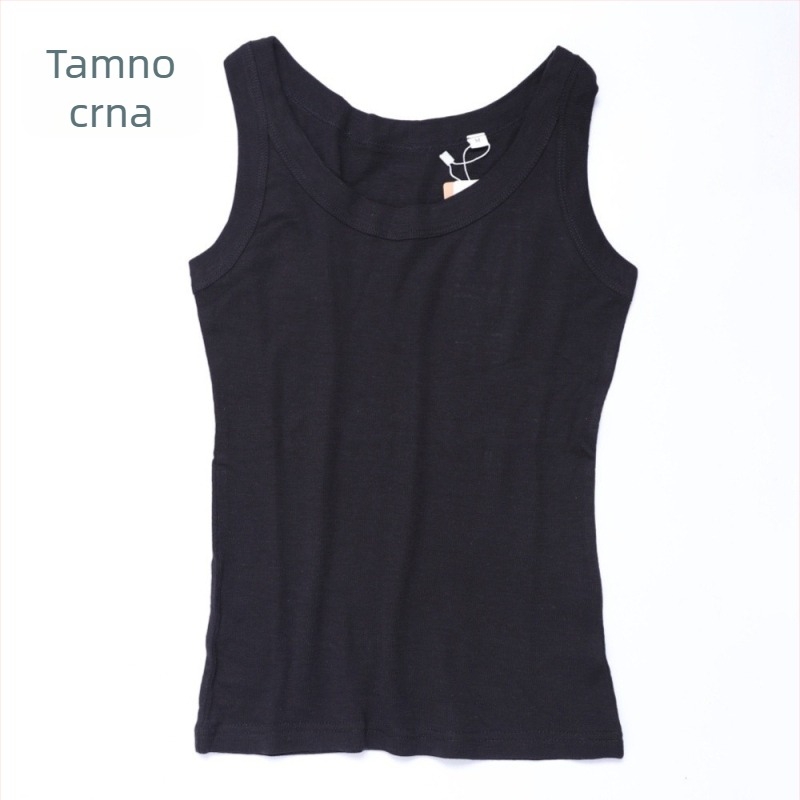 Meilino vest od merino vune s prugama, prozračna, odvodi vlagu, ljeto