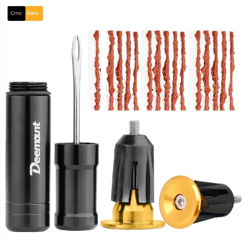 Alat za popravak guma za planinski bicikl — materijali: plast, aluminijska legura i visoko kvalitetni čelik — Deemount