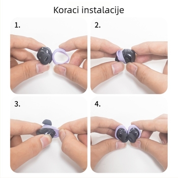 Silikonske ušne kapice za Bose QuietComfort Nova generacija — univerzalne, injekcijsko oblikovane, kompatibilne s 7336584, 6799604