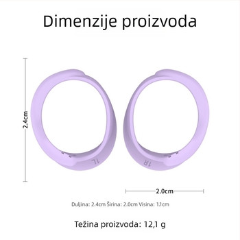 Silikonske ušne kapice za Bose QuietComfort Nova generacija — univerzalne, injekcijsko oblikovane, kompatibilne s 7336584, 6799604