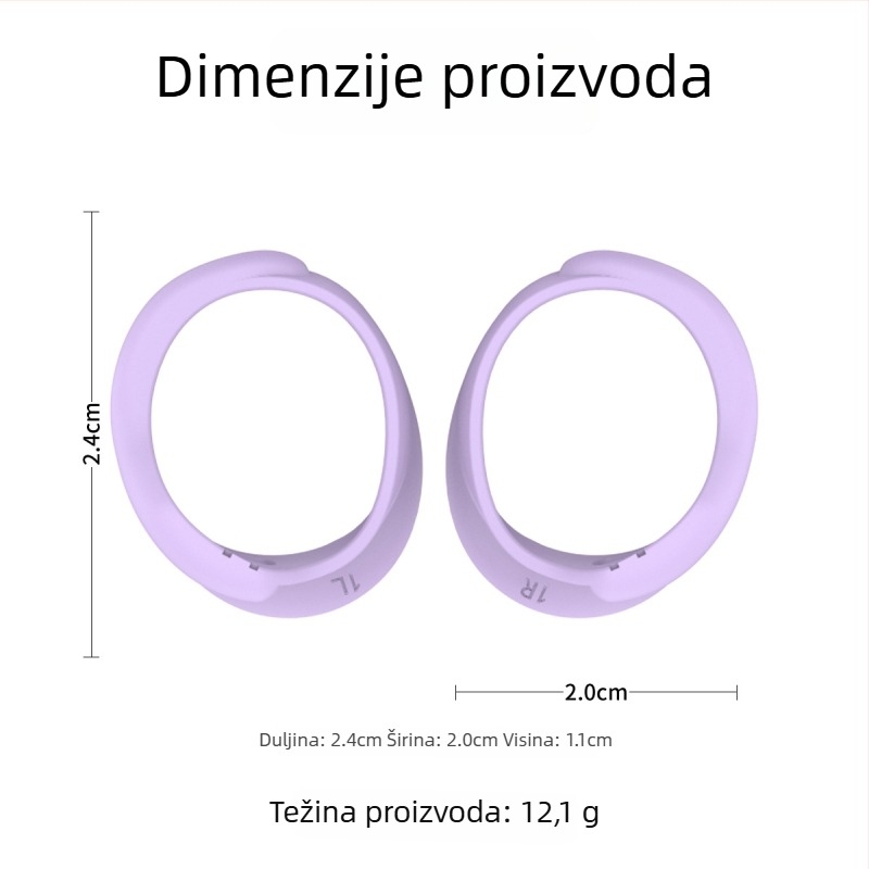 Silikonske ušne kapice za Bose QuietComfort Nova generacija — univerzalne, injekcijsko oblikovane, kompatibilne s 7336584, 6799604