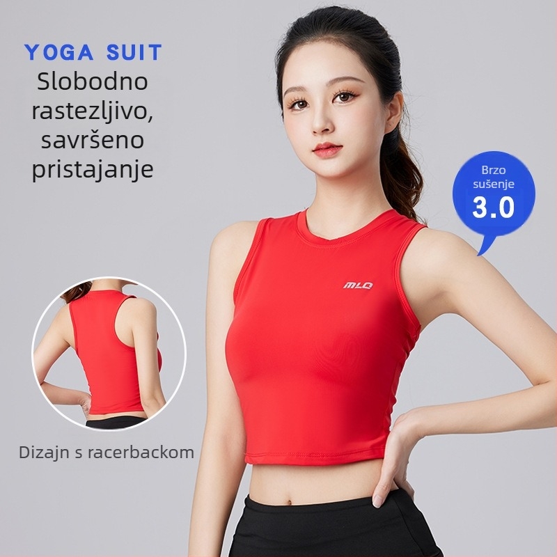 Mulano Brzo sušeća ženska bezrukavna sportska vesta, najlon/elastan 89/11, ljeto