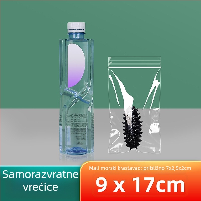 Prozirna vrećica za pakiranje hrane sa samouzavaranjem; Marka: Cnon/xizhilong; Materijal: Novi materijal; Namjena: Pakiranje hrane; Duljina zatvaranja: 0,5–2 cm