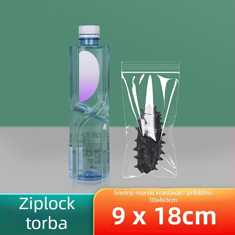 Prozirna vrećica za pakiranje hrane sa samouzavaranjem; Marka: Cnon/xizhilong; Materijal: Novi materijal; Namjena: Pakiranje hrane; Duljina zatvaranja: 0,5–2 cm