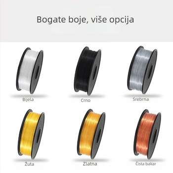 PLA filament za 3D ispis - duljina oko 340 m - gustoća 1,24 g/cm3 - kružni presjek