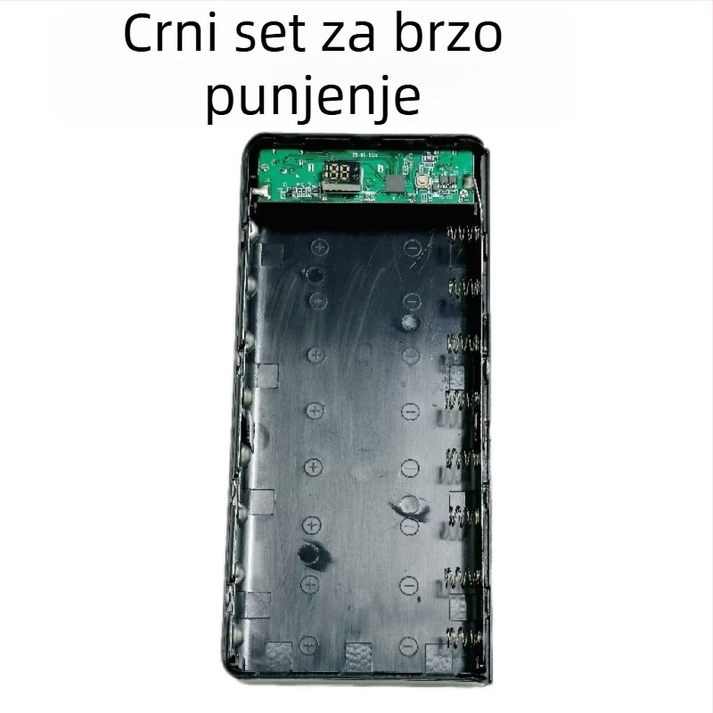 Bez zavarivanja 8‑ćelijska kutija za bateriju 18650 za DIY kućište mobilnog napajanja uz dvostruko brzo punjenje