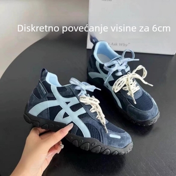 Forrest Gump tenisice za žene - prozračan mrežasti gornji dio, debeli potplat, PU ulošak, gumeni vanjski potplat - (Gornji dio: Super Fiber; Uložak: PU; Potplat: Guma; Visina pete: 1–3 cm)