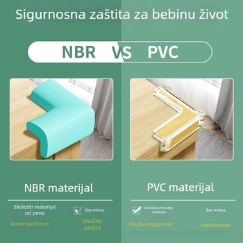 Dječji zaštitnik kutova – pravokutni kut za krevete i stolove, zaštita od udara
